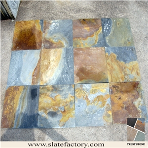 Chinese Multicolor Slate Wall