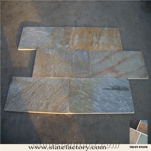Gold Quartzite Tile, China Yellow Quartzite