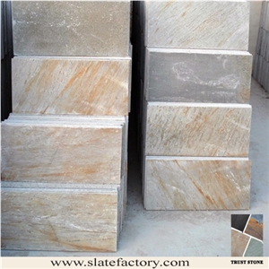 Golden Quartzite Tile, China Yellow Quartzite