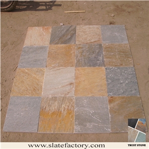 Natural Quartzite Floor Tiles, Multicolor Quartzite Tiles