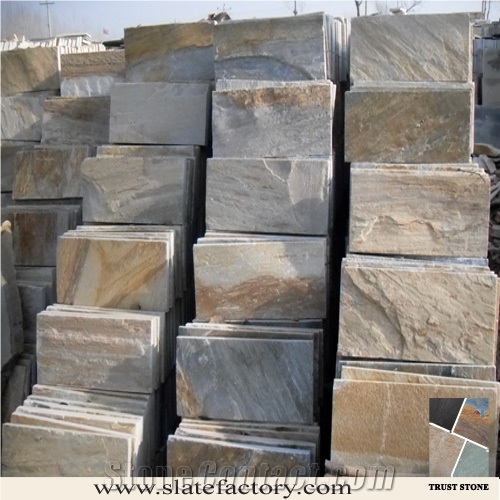 Gold Quartzite Tiles, China Yellow Quartzite