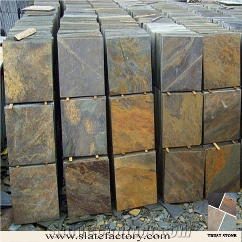 Yi Country Natural Slate Tiles, Rust Slate Tiles