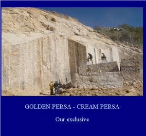 Golden Persa Blocks - Giallo Palmeiras, Golden Persa Granite Block
