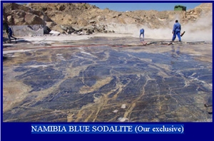 Namibia Blue - Sodalite Blue Blocks (Our Exclusive, Namibia Blue Granite Block