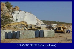 New Jurassic Green Granite Block, South Africa Green Granite