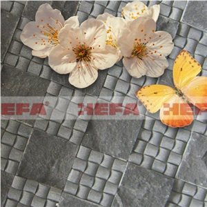 Deep Grey Cheap Slate Flooring Tile XMD009A, Esite Grey Slate Mosaic