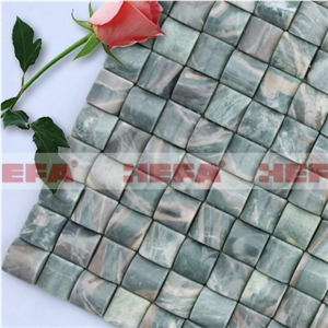 Green Marble Mosaic Tile XMD008J4, Hua an Jade Green Marble Mosaic