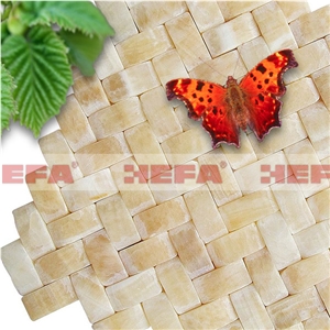 Onyx Mosaic XMD007O, Honey Yellow Onyx Mosaic