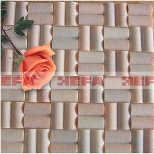 Red Marble Tile XMD021R, Rose Pink Marble Mosaic