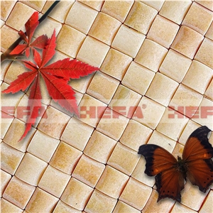 Yellow Wall Tile Pictures XMD008O, Yellow Onyx Mosaic