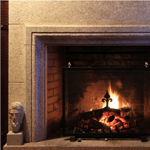 Fireplace, Crema Champan Beige Granite