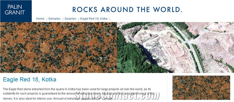 Eagle Red Granite Blocks