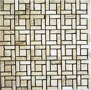 Mosaic Slate Tiles, Natural Green Slate Mosaic