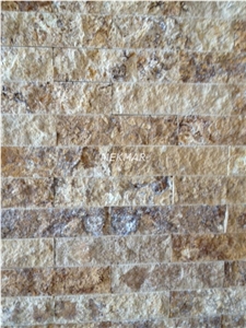 Splitface Travertine Wall Cladding Panels, Denizli Beige Travertine