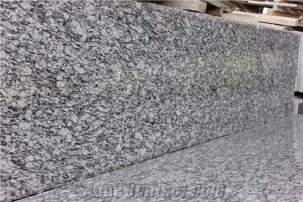 Spray White Granite, Sea Wave Flower Granite