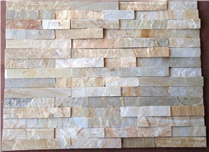 Himachal Golden Wall Panels, Himachal Yellow Quartzite Cultured Stone