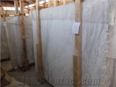 Volakas White Marble Slabs & Tiles, Polished Marble Floor Tiles, Wall Covering Tiles