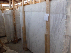 Volakas White Marble Slabs & Tiles, Polished Marble Floor Tiles, Wall Covering Tiles