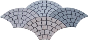 Slate Crazy Paving on Mesh