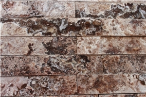 Split FaceTravertine for Wall Cladding Slabs & Tiles, Walnut Travertine Tiles