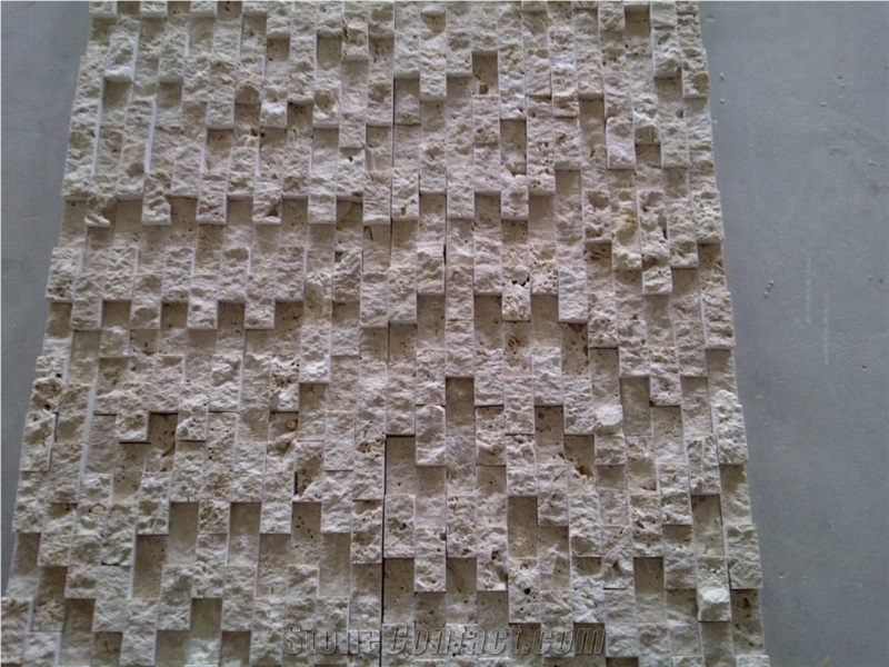 Split Face Travertine Wall Tiles, Denizli Travertine
