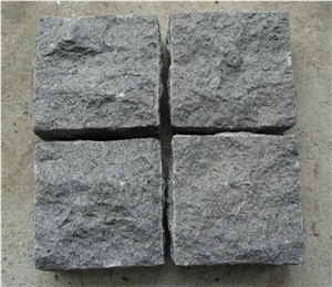 G654 Granite Cube Stone, Padang Dark Grey Granite Cube Stone