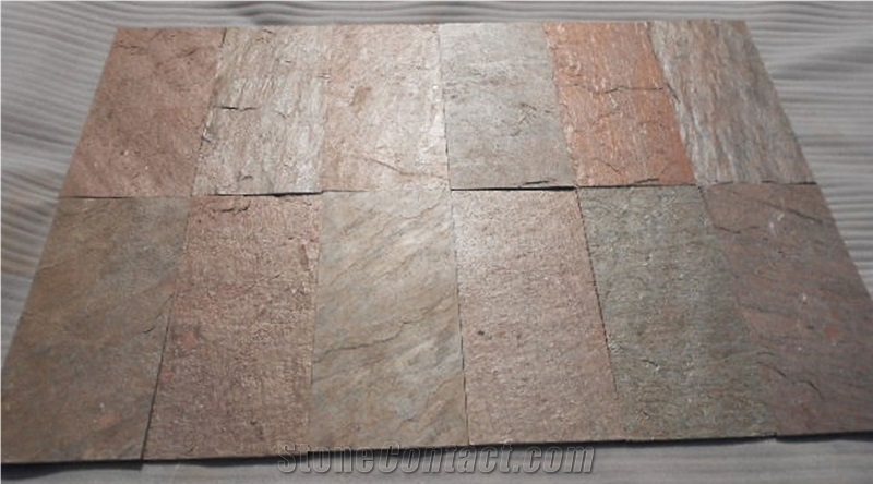 Copper Slate Stone Tiles India Brown, Copper Slate Tile