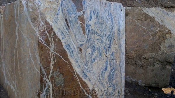 Blue Jeans Marble Blocks, Turkey Blue Marble