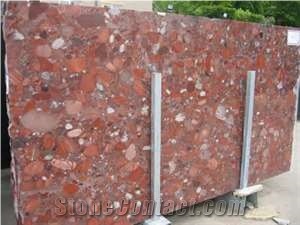Brazil Rosso Marinace Granite Slab(good Price)
