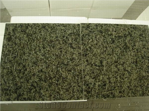 China Green Granite Tile(good Polished)
