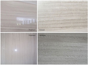 China Grey Wood Grain Marble Tile(low Price)