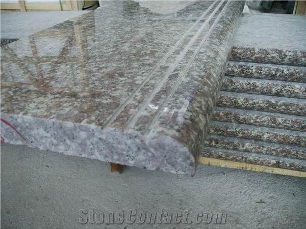 China Red Granite Stair(own Factory)