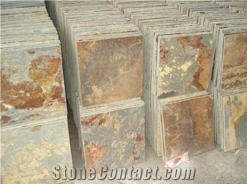 China Rust Slate Tiles(Own Factory)