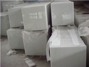 Chinese Crystal White Marble Tile(Own Factory)