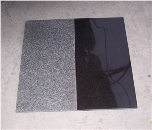 Flamed Black Granite Tile