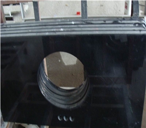 Hotsales China Shanxi Black Granite Vanity Top for Washroom