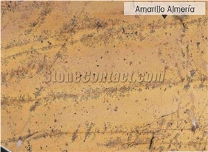 Polished Amarillo Almeria Marble Slab(own Factory)