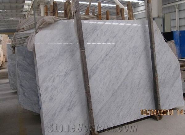 Polished Bianco Carrara Marble Slab(good Thickness