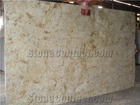 Polished Colonial Gold Granite Slab(own Factory)