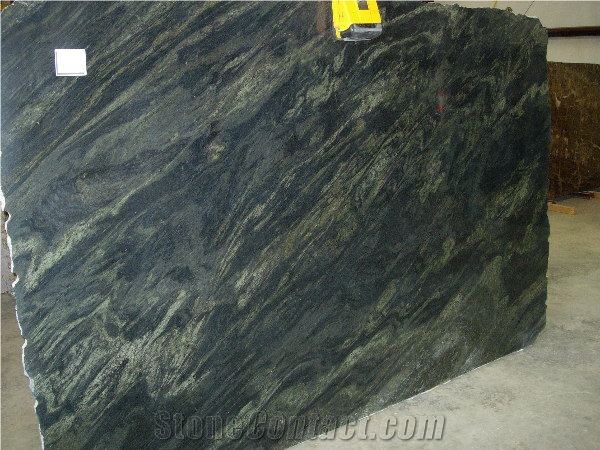 Polished Diamond Green Granite Slab(low Price)