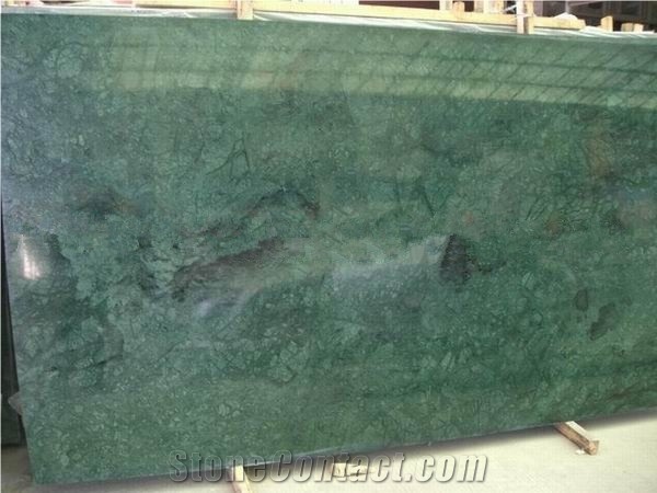 Polished Flower Green Marble Slab(low Price)