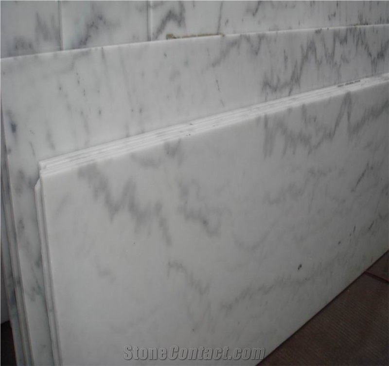 Polished Guangxi White Marble Countertop