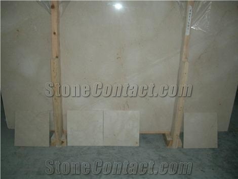 Polished Karia Cream Marble Slab(good Thickness)