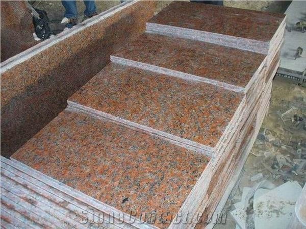 Polished Maple Red Granite Tile(low Price)