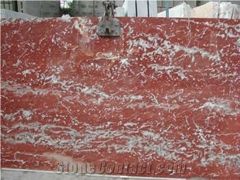 Polished Rosso Francia Marble Slab(own Factory)