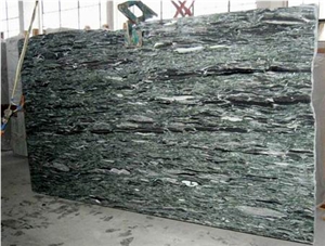 Polished Sea Wave Green Granite Slab(own Factory)
