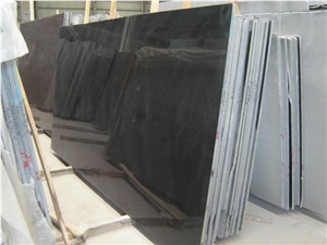 Polished Shanxi Black Granite Slab(own Factory)