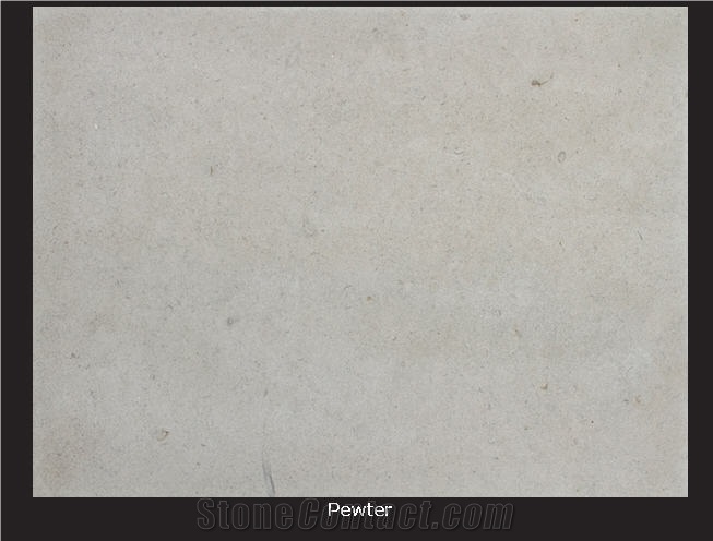 Pewter, United States White Limestone Slabs & Tiles