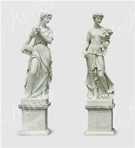 Statue Of a Woman - Promotion, White Marble Statue
