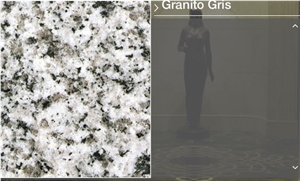 Gris Perla Blanco Granite Slabs, Spain White Granite